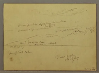 Dibujo, Estudio del cielo sobre el mar